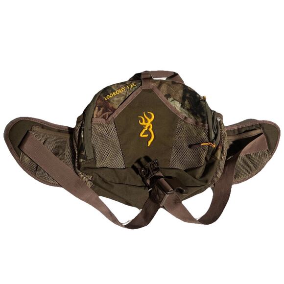 BROWNING Lookout 12 L Camo Fanny Pack Lightweight Military Hunting Camping Rare - Picture 1 of 9